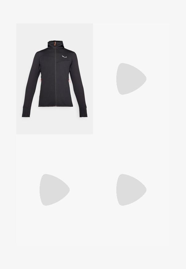 Salewa PUEZ WAFFLE JACKET - Training jacket - black out; The North Face BOX TEE - Sports T-shirt - black; The North Face MOUNTAIN ATHLETICS WIND PANT - Outdoor trousers - black; The North Face OFFTRAIL VERSA - Hiking shoes - black/white