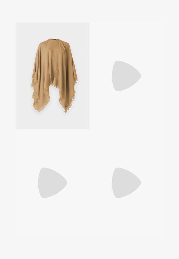 WEEKEND MaxMara TABACCO - Plašt - camel; Bijela majica s kratkim rukavima izrađena od rebraste tkanine. Okrugli izrez, klasičan kroj i suptilni detalji šivanja. Bez uzoraka ili grafika.; Pleteni bijeli midi suknja s teksturiranim uzorkom sa vertikalnim linijama i izrezanim detaljima blizu rubova. Elastična visoka struk. Mekani materijal.; Crne kožne baletanke s zaobljenim vrhom, glatke teksture, minimalnim detaljima šavova i fleksibilnim dizajnom potplata.; Smeđa kožna torba s preklopom, zlatnim detaljima, remenom za nošenje preko ramena i glatkom teksturom. Kompaktni pravokutni oblik.