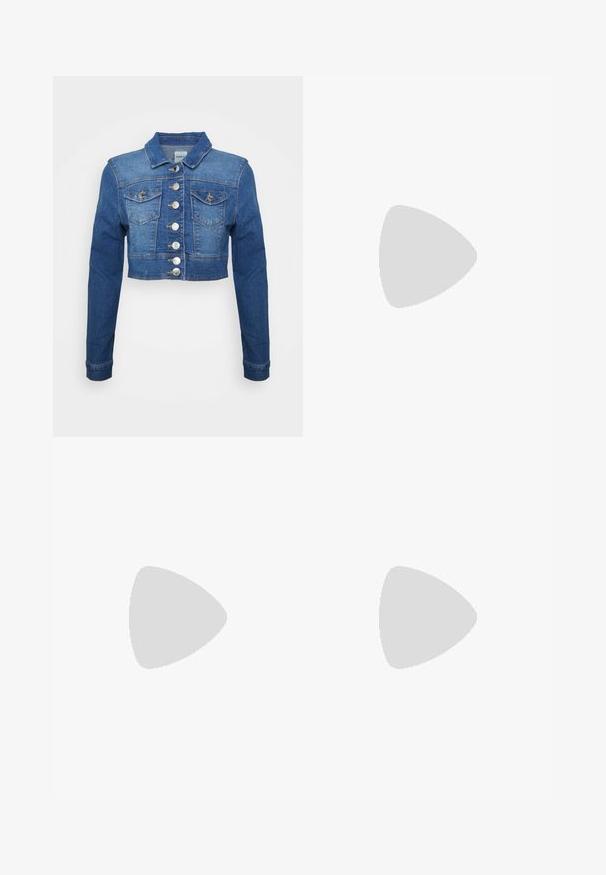 ONLY Damen Jeansjacke ONLWESTA | Denim-Jacke Mit Knopfleiste, Stehkragen & Langen Ärmeln | Perfekt Für Den Übergang