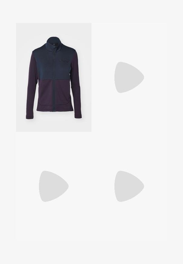 Adidas Terrex - Kurtka z polaru; Czarny T-shirt z krótkim rękawem wykonany z lekkiego materiału. Posiada okrągły dekolt oraz małe, białe logo "TERREX" na piersi.; Czarne, lekkie spodnie outdoorowe z elastycznym paskiem w talii, kieszeniami po bokach i logo na górnej prawej nodze. Gładki, wodoodporny materiał.; Czarno-szare buty sportowe z siateczkową cholewką, gumową podeszwą i elastycznym systemem sznurowania. Posiadają wzmocniony czubek i teksturowane akcenty.