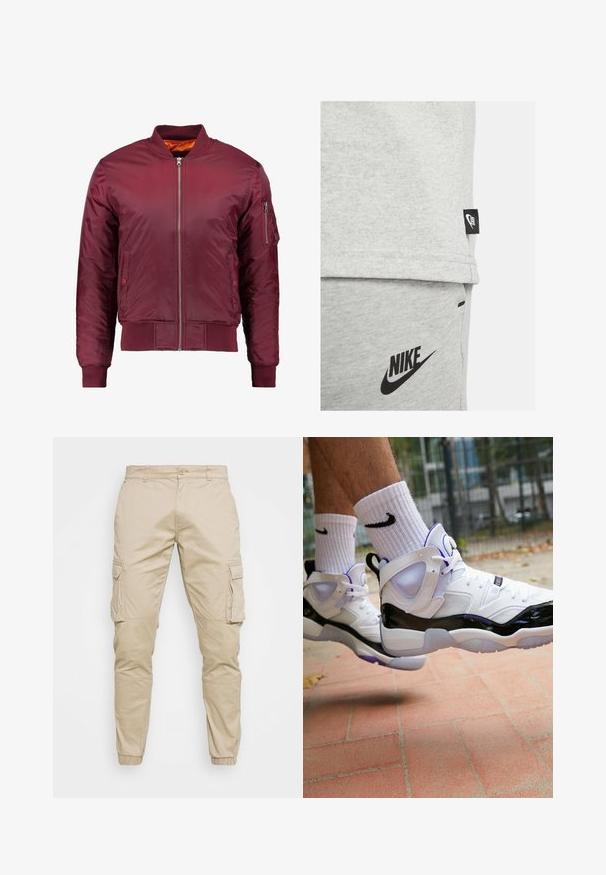 Jordan JUMPMAN TWO TREY - Sneakers high - white/dark concord/black/hvid - Zalando.dk