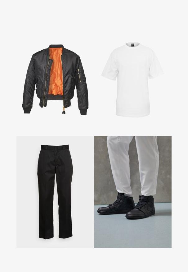 Jordan AIR JORDAN 1 MID - Sneaker high - black/schwarz - Zalando.ch