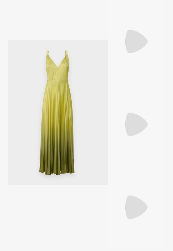 MAX&Co. VIVETTA - Alkalmi viselet - apfelgruen; Meztelen színű, lakk bőr, hegyesorrú cipő bokapánttal és stiletto sarkal, sima textúrával és minimalista dizájnnal. ; Loeffler Randall PLEATED FRAME WITH BOW - Alkalmi kézitáska - gold-coloured; Cult Gaia ASHA BODY JEWELRY - Egyéb tartozékok - bright shiny silver-coloured