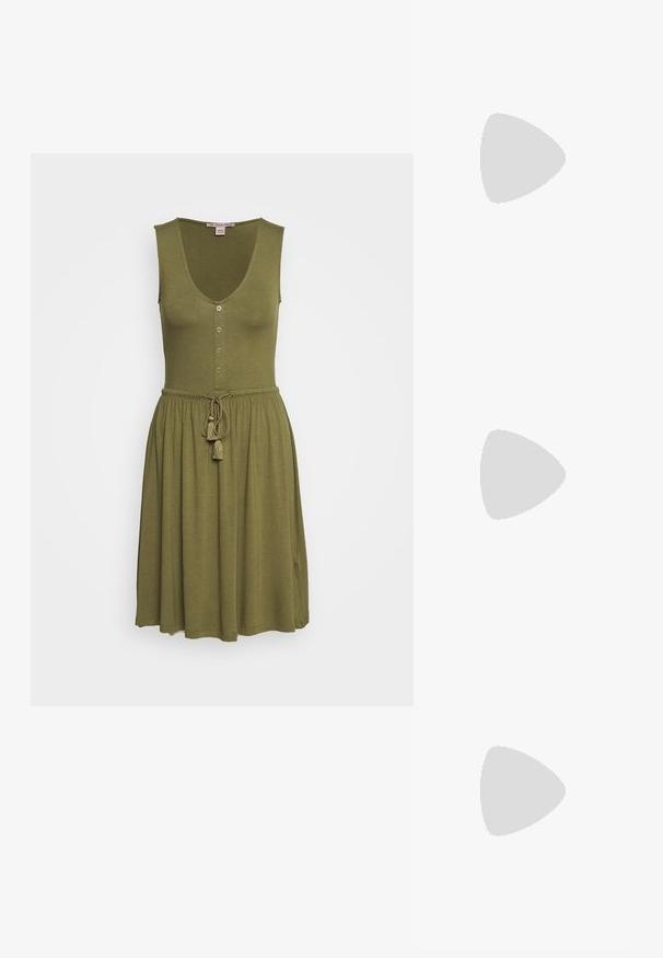 Anna Field BASIC JERSEYKLEID - Vestido ligero - olive ...