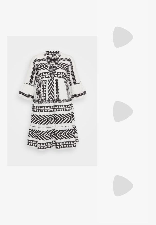 Vero Moda DICTHE 3/4  - Kasdienė suknelė - snow white/ibiza black; Šviesiai rožinė ilgom rankovėm marškiniai su užsegamu apykakle, turintys tiesią apatinę kraštinę ir minkštą tekstūrą, pagaminti iš lengvo medvilnės audinio.; Juodos slingback kulniukai su smailiu priekiu, su blizgiu patentiniu antgaliu. Stiletto kulnas, lygios odos dizainas ir minimalistiška siluetas.; Ruda odinė rankinė su dviem tvirtais rankenėlėmis, stačiakampio formos, lygi tekstūra ir užtrauktuku. Minimalistinis dizainas be matomų raštų.