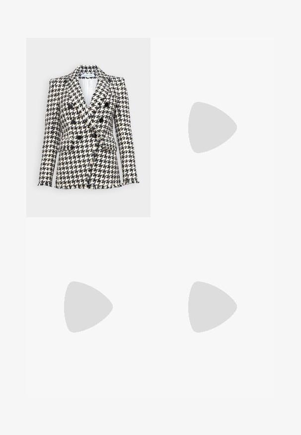 Veronica Beard MILLER DICKEY JACKET - Blazer - black/off-white; Even&Odd by Zalando 2 PACK - Top - black/white; Sort knælang nederdel lavet af bomuld. Har en sammenfaldende talje og en glat tekstur, med en udvidet silhuet og ingen synlige mønstre.; adidas Originals SAMBA OG - Sneakers - footwear white/halo blue/off white; Ray-Ban ROUND UNISEX - Solbriller - gunmetal/crystal green