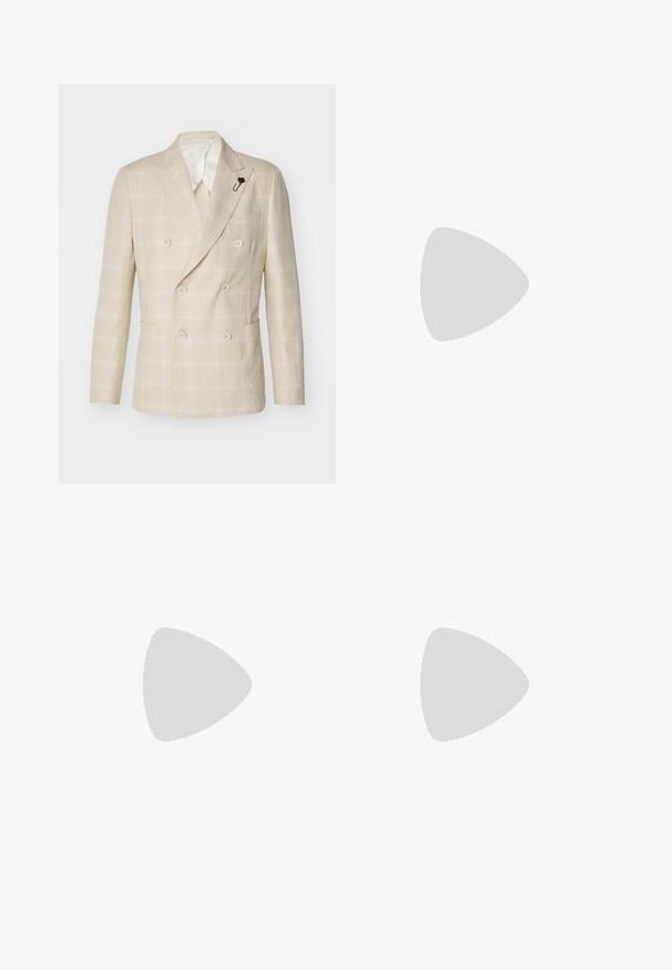 LARDINI GIACCA UOMO SPECIAL LINE DROP - Veste de costume - light orange; Tiger of Sweden PRO - T-shirt basique - black; Tiger of Sweden TENUTA - Chino - black; Tiger of Sweden SALAS 2 - Baskets basses - soft white