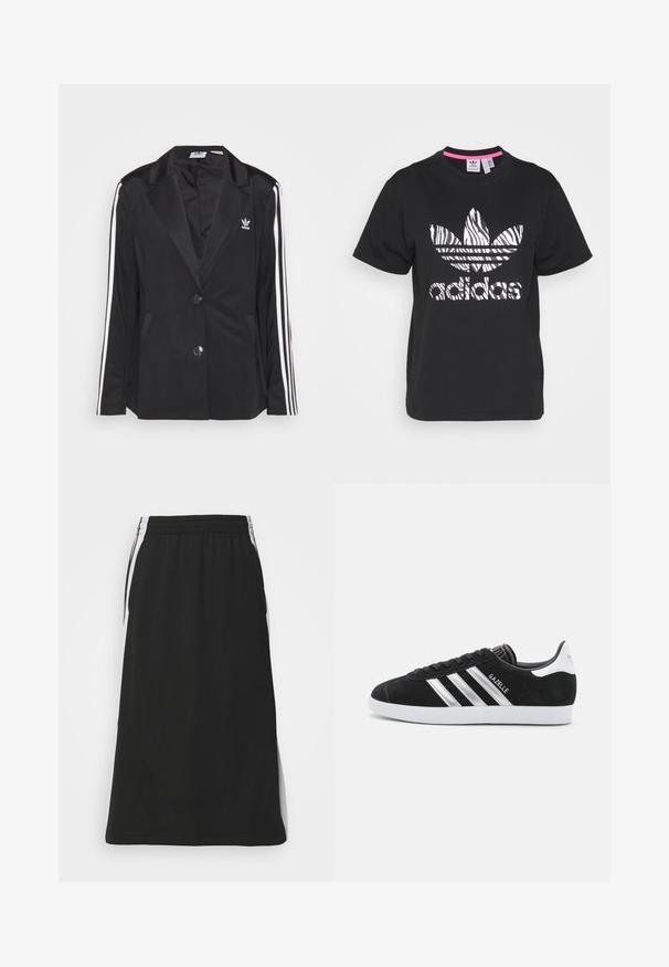 adidas Originals ADIBREAK - A-line skirt - black - Zalando.co.uk