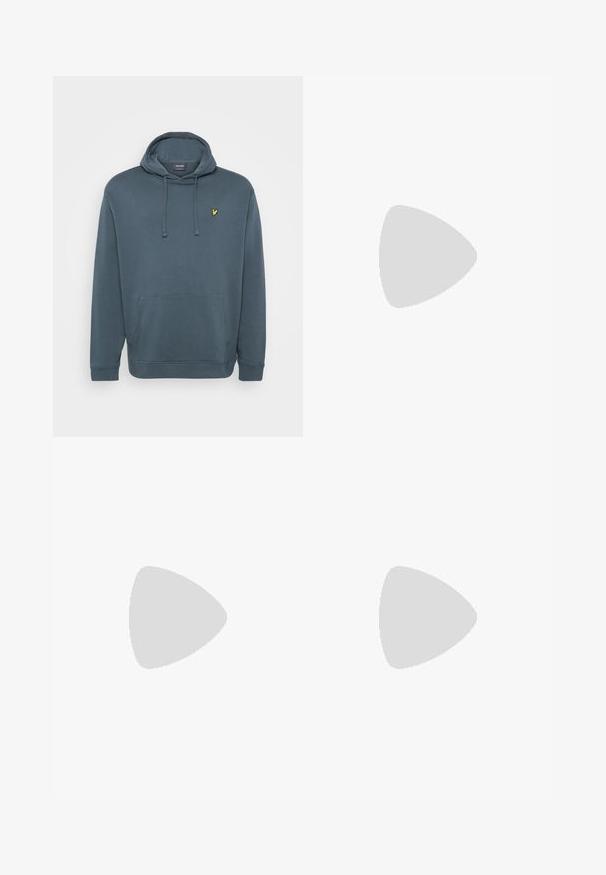 Felpa con cappuccio in grigio blu scuro. Presenta una tasca a marsupio, coulisse regolabile e un piccolo logo giallo sul petto. Tessuto in cotone misto.; Jeans in denim nero con un design a gamba dritta, dotati di zip, passanti per cintura e sei tasche, realizzati in un resistente tessuto misto cotone.; Stivaletti alla caviglia in pelle nera con lacci anteriori, cuciture gialle, punta rotonda e suola in gomma spessa e testurizzata.; Occhiali da sole neri con montatura curva e lenti scure. Presentano una finitura opaca e il nome del marchio "ARNETTE" sul lato.