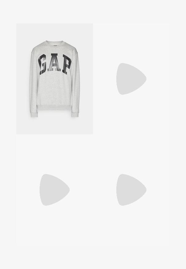 GAP LOGO CREW - Felpa - light grey heather; T-shirt bianca a maniche corte realizzata in cotone, con scollo rotondo e una texture liscia, dal taglio dritto e senza fantasie.; Levi's® 568® LOOSE STRAIGHT - Jeans baggy - aisle seat; New Balance U740 UNISEX - Sneakers basse - navy