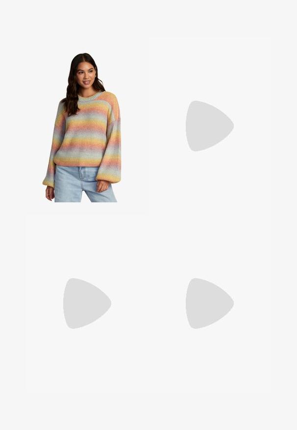 RVCA DIP IN -POUR - Trui - bes; Crème-kleurige katoen broek met een rechte pijpdesign, voorzien van voorzakken, een knoop- en ritssluiting, en een elastische tailleband.; Lichtbruin suède sneakers met roze strepen en accenten, rubberen zool, ronde neus en een getextureerde tong. Bevat 'Gazelle' branding.; Zwarte draagtas met een puffy textuur, voorzien van twee korte handvatten en een zijvak dat met een trekkoord is afgesloten. Eenvoudig, hoekig ontwerp.