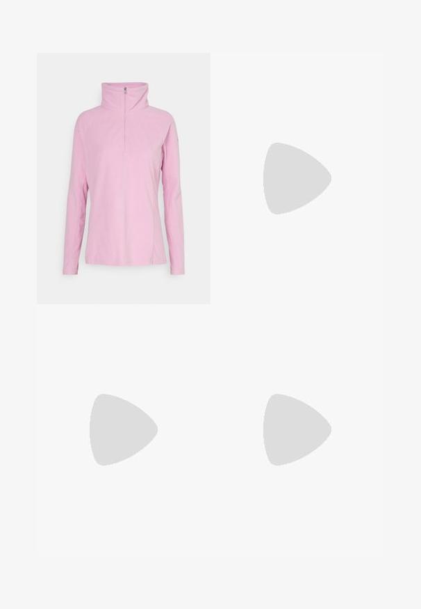 Columbia GLACIAL™ 1/2 ZIP - Pulover iz flisa - cosmos; Svetlo modra majica s kratkimi rokavi iz mehke tkanine, z okroglo ovratnikom in majhnim belim logotipom na zgornji levi strani.; Črne športne hlače s slim fit krojem, elastičnim pasom in stransko žepom z zadrgo. Gladek, raztegljiv material z minimalnimi šivi.; Columbia REDMOND - Pohodniški čevlji - black/citron haze