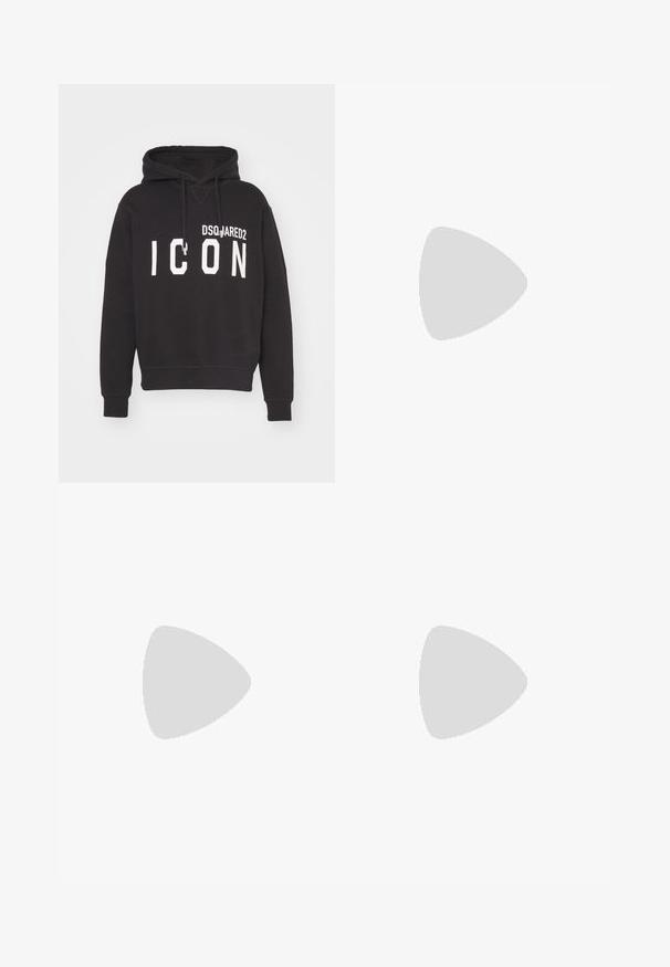 DSQUARED2 ICON COOL FIT HOODIE - Sweatshirt - black; Les Benjamins PANT - Pantalon classique - black; Stuart Weitzman CLUB CLASSIC PENNY LOAFER - Mocassins de ville - black; Marni POUCH ON STRAP UNISEX - Sac à main - black