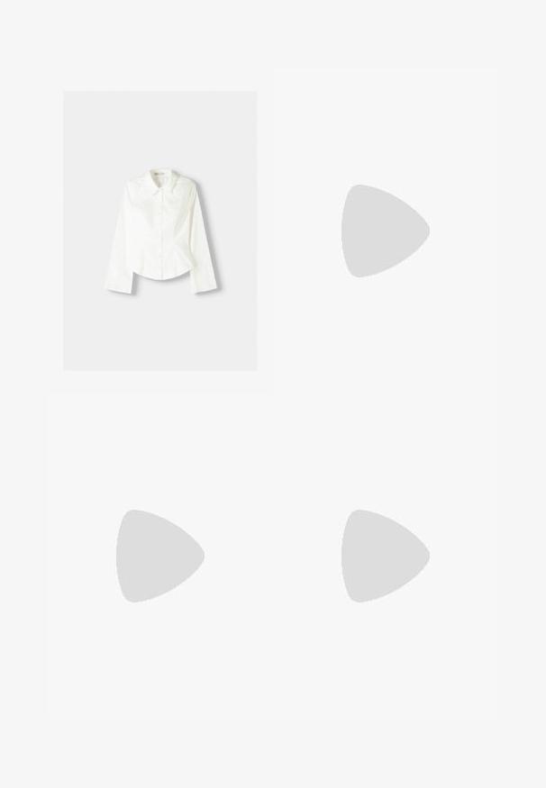 Valkoinen napillinen paita pitkähihaisilla, jossa on klassinen kaulus, vahvistettu malli ja hienovaraiset pystysaumat lisäyksinä.; Vaaleansiniset farkut, joissa on suora lahkeiden muotoilu, metallinen nappikiinnitys, etupockets ja hienovaraisia haalistumismerkkejä kauttaaltaan.; Musta nahkakalvosin tupsuilla, keltainen tikkaus pohjan ympärillä ja paksu, uritettu kumipohja.; Kilpikonnakuosiset silmälasit, joissa on soikeat linssit ja tyylikäs, sileä pinta. Ominaisuudet: ohuet sivut, joissa on hienovarainen kaari temppeleissä. Kirkkaat linssit.; Zign LEATHER - Shopping bag - light brown