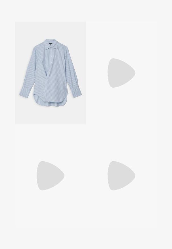 rag & bone INDIANA - Hemdbluse - coolblustr; FRAME Jeans Relaxed Fit - dark blue denim; Filippa K REY FLAT - Klassischer Ballerina - black; MICHAEL Michael Kors TRIBECA CHAIN - Umhängetasche - burnt sienna