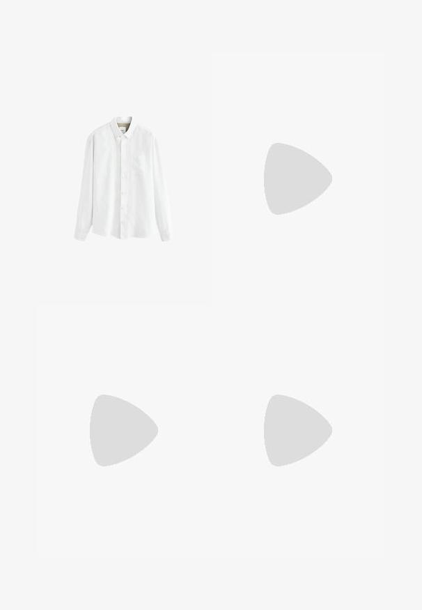 Next - Koszula; PULL&BEAR - Spodnie materiałowe; Mango - Półbuty wsuwane; Pier One UNISEX srebrny