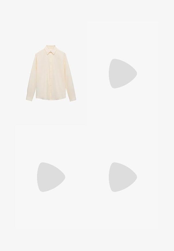 Camicia button-up gialla chiara con colletto, maniche lunghe e motivo a righe verticali. Realizzata in tessuto morbido.; Pantaloni corti leggeri a righe con strisce verticali alternate in teal e rosa, vita elastica e dettaglio con fiocco frontale.; Sneakers in pelle bianca con perforazioni, punta rotonda, suola piatta e lacci spessi, con logo swoosh visibile e "AIR" sul tallone.; Occhiali da sole tartarugati con lenti verdi, dotati di una forma ottagonale e bracci sottili e curvi. Il materiale ha una finitura lucida.
