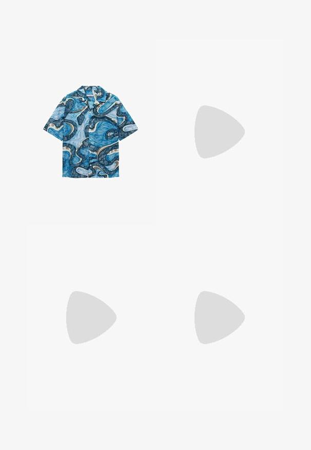 Mango Shirt - dark blue; Urban Classics HEAVY WASHED  - Shorts - black; Black patent leather dress shoe with a rounded toe, lace-up design, and smooth, shiny surface. Features a low-profile rubber sole.; Pier One Sunglasses - black