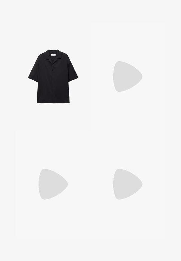PULL&BEAR - Koszula; Urban Classics WIDE FIT czarny; Emporio Armani ICON biały; Ray-Ban UNISEX  stalowy