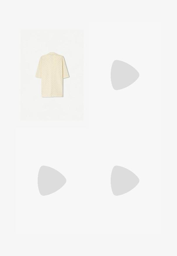 Bershka Shirt - beige; Urban Classics WIDE FIT - Chinos - black; Emporio Armani ICON - Trainers - white; Ray-Ban ROUND UNISEX - Sunglasses - gunmetal/crystal green