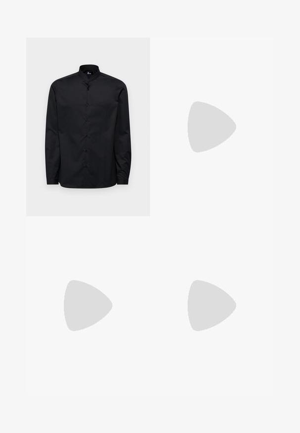The Kooples CHEMISE - Shirt - black; Filippa K TERRY CROPPED TROUSERS - Trousers - sage melange; White leather sneaker with a smooth finish, round toe, flat laces, and a textured sole. Features a subtle logo on the heel.; Black round sunglasses with dark lenses and slim metal arms. Includes clear temple tips and silver accents at the hinge. Minimalist design.
