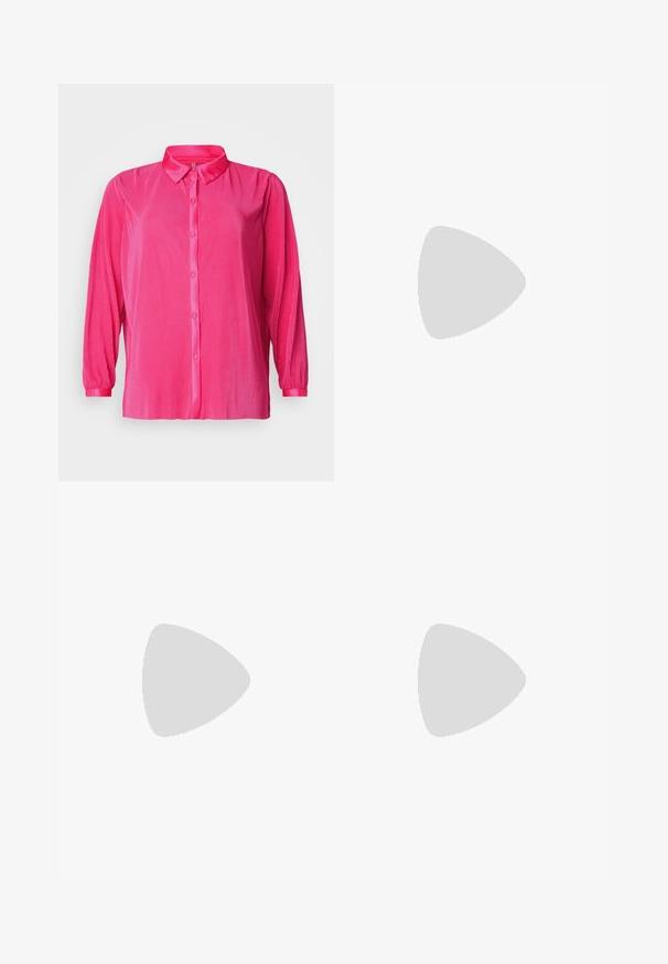 Camisa rosa de manga longa com frente abotoada, apresentando uma textura canelada e colarinho e punhos em cetim.; Calças pretas com um design de perna reta, apresentando dois bolsos frontais e um cós. Feitas de um tecido leve e suave.; Sandal de salto vermelho com tiras em malha entrelaçadas e decoradas, bico aberto, salto fino e detalhe de fivela no tornozelo.; Anna Field Mala a tiracolo - bordeaux