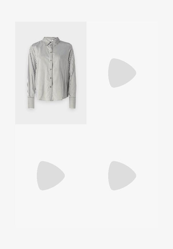 ONLY ONLBERIT LIFE  - Camicia - grape leaf; Pantaloni neri a gamba larga in denim, con una vita strutturata, passanti per la cintura e tasche frontali. Texture liscia con un design classico.; Pump in pelle nera con punta affusolata, cinturino alla caviglia e tacco spesso. Texture piatta, design elegante ed estetica minimalista.; Borsa tote in pelle nera con texture liscia, forma rettangolare e due manici lunghi. Nessun hardware o decorazione visibile.