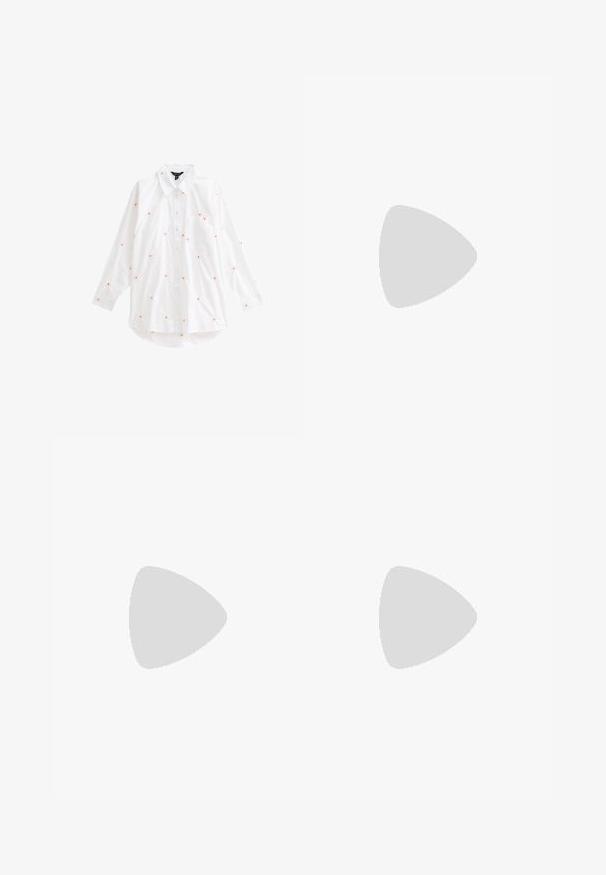 New Look DAISY EMBROIDERED LONG SLEEVE - Blusa - white pattern; Falda plisada en tejido color crema; presenta una textura suave, diseño de longitud media y pliegues simétricos que se extienden desde la cinturilla hasta el dobladillo.; Zapatillas deportivas en blanco y negro con un diseño elegante, suela de goma, cierre de cordones y tres franjas blancas en los lados.; Bolso cruzado de piel negra con dos bolsillos frontales con cremallera, forma estructurada, correa ajustable y superficie texturizada.
