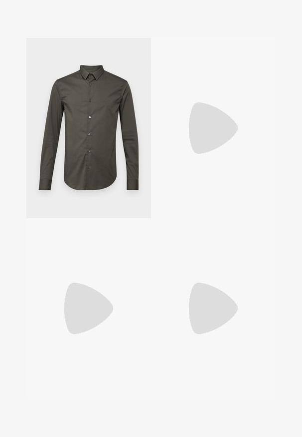 Emporio Armani Camisa - chimera; Jeans de denim preto com um corte reto. Apresentam áreas desbotadas, ligeira degradação, design clássico de cinco bolsos e um fecho de botão.; Sapatilha de couro branco com acabamento suave, bico redondo, atacadores planos e uma sola texturizada. Apresenta um logotipo discreto no calcanhar.; Óculos de sol redondos pretos com lentes escuras e hastes metálicas finas. Inclui pontas de templo transparentes e detalhes em prata na dobradiça. Design minimalista.