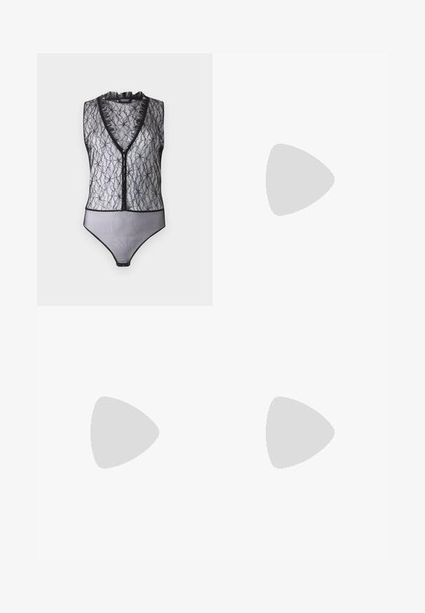 Hofmann Copenhagen EXCLUSIVE MARY - Top - black; Črne hlače iz umetnega usnja s širokim krojem, z belim šivom, sprednjimi žepi in zlatim gumbom na pasu.; Črne usnjene balerinke z zaobljenim nosom, gladko teksturo, minimalnimi šivi in fleksibilno zasnovo podplata.; Rjava usnjena torbica s poklopcem, zlato obarvani okovi, naramnica in gladka tekstura. Kompaktna pravokotna oblika.