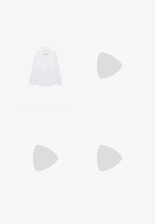 Mango Hemd - white; Weiße Baumwoll-T-Shirt mit kurzen Ärmeln, rundem Ausschnitt, lockerer Passform und ohne sichtbare Logos oder Muster. Glatte Textur und minimalistisches Design.; Hoch taillierte, locker sitzende Jeans aus verwaschenem schwarzem Denim. Verfügt über fünf Taschen, Gürtelschlaufen und ein sauberes, gerades Bein-Design.; Silberne und schwarze Sportschuhe mit einem Obermaterial aus Netzgewebe, gepolstertem Sohlendesign, Schnürverschluss und seitlichem Branding-Detail.