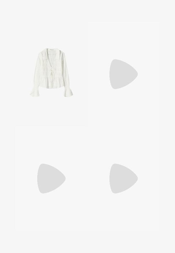 Bershka RUSTIC GATHERED - Blouse - white; New Look TEXTURED - Maxi skirt - dark brown; Next FOREVER COMFORT WESTERN  - Cowboy/biker ankle boot - neutral; Massimo Dutti SMALL - Sunglasses - dark brown; Bata Cross body bag - beige
