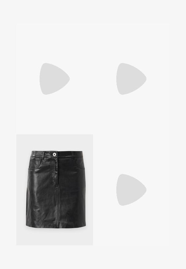 Valkoinen poolopaita pitkillä hihoilla, joka on valmistettu sileästä ja joustavasta kankaasta. Ominaisuuksiin kuuluu korkea kaula-aukko ja kiinteä muotoilu ilman kuvioita tai koristeita.; WEEKEND MaxMara HULL - Kynähame - nero; Ruske nahkasaappaat nilkkamittaisella leikkauksella, neliönmuotoisella kärjellä, teksturoidulla pinnalla ja alhaisella pinottavalla korolla. Varustettu takana olevan vetotarran ja huomaamattomilla ompeleilla.; Ruskea krokotiilinkuosilla varustettu nahkalaukku, jossa on sylinterimäinen muoto, kultasävyiset yksityiskohdat ja irrotettava hihna, jossa on niittejä.