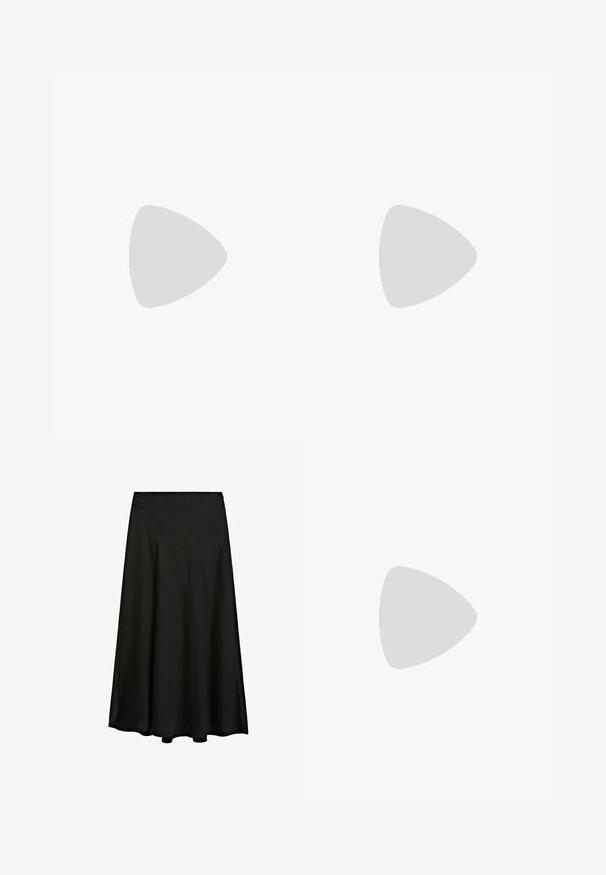 Weißes Leinen-Crop-Top mit dünnen, verstellbaren Trägern, quadratischem Ausschnitt und lockerem Schnitt, das eine subtile Textur aufweist.; Schwarzer Maxirock aus glattem Stoff, mit einer A-Linien-Silhouette und einem fließenden Design, das bis zu den Knöcheln reicht, mit einem sauberen Saum.; Schwarze High-Heeled Sandalen haben ein minimalistisches Design mit dünnen Riemen, einem Zehensteg und einem niedrigen Blockabsatz. Die Oberfläche ist glatt und glänzend.; Schildkrötenmuster Sonnenbrille mit dunklen Gläsern, ovaler Form und breiten Bügeln. Verfügt über eine kleine goldene Akzentuierung an der Seite. Hergestellt aus glattem Kunststoff.; Beige Lederhandtasche mit glatter Textur, zwei runden Griffen und verstellbaren Krawattenakzenten an beiden Seiten. Verfügt über Hardware in Silberoptik.