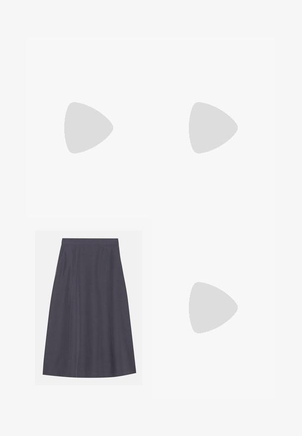 Anna Field 2 PACK - Print T-shirt - black/egret; Anna Field Maxi skirt - dark grey; Billi Bi Ankle strap ballet pumps - black; Marc O'Polo MOD TAYA - Cross body bag - dark brown