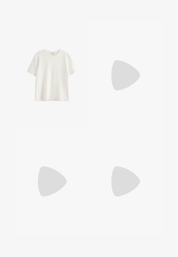 Biała koszulka z krótkim rękawem wykonana z miękkiej bawełny. Klasyczny krój z luźnym fasonem. Brak widocznych wzorów lub grafik.; Czarne szorty wykonane z bawełny, z elastyczną talią, bocznymi kieszeniami i białym nadrukiem logo "PEGADOR" z przodu.; Białe buty sportowe z czarnymi akcentami, z zaokrąglonym noskiem, elastycznymi paskami i teksturowaną gumową podeszwą. Logo Puma z przodu.; Czarne okulary przeciwsłoneczne z owalnymi soczewkami, błyszcząca plastikowa oprawa i smukłe zauszniki. Posiadają białe logo Ray-Ban po boku.; Czarna skórzana torba na ramię o prostokątnym kształcie, regulowanym pasku, gładkiej fakturze, minimalistycznym designie i subtelnie wytłoczonym logo marki.