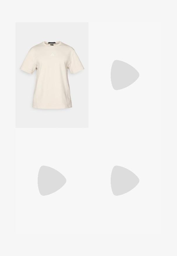 Μπεζ βαμβακερή μπλούζα κοντομάνικη, με στρογγυλή λαιμόκοψη και διακριτό λευκό λογότυπο Adidas στο στήθος. Λείος υφασμάτινος τ�ύπος με ελάχιστες ραφές.; Μαύρες μπυροκαιπουσες σορτς με λευκή μέση, που διαθέτουν λογότυπο VENUM και γραφικό φίδι σε λευκό. Κατασκευασμένα από ελαφρύ, ανθεκτικό υλικό.; Μαύρο και μπλε αθλητικό παπούτσι με κομψό σχέδιο, με υφασμένη επάνω επιφάνεια, αντίθετες ρίγες και μαλακή σόλα, αιωρούμενο πάνω από το πεζοδρόμιο.; Αθλητικά γυαλιά ηλίου με διαφανείς σκελετούς, μπλε και μοβ καθρεφτίζοντες φακούς, γωνιακό σχέδιο και μαύρες λεπτομέρειες στους βραχίονες.