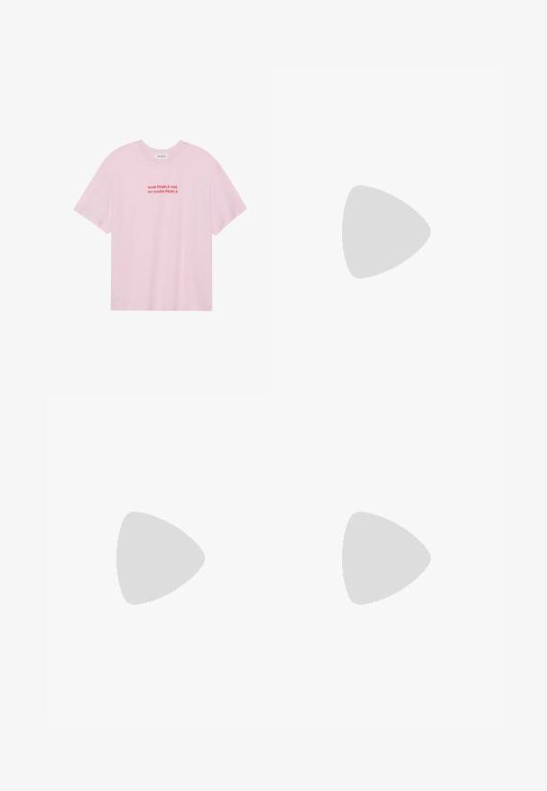 Even&Odd T-shirt imprimé - pirouette/pink; Jean en denim bleu clair à coupe large avec des détails déchirés, des clous décoratifs et des ourlets effilochés. Présente un design classique à cinq poches.; adidas Originals SAMBA OG - Baskets basses - footwear white clay crystal white; Even&Odd HOBO SHOPPER - Cabas - off-white