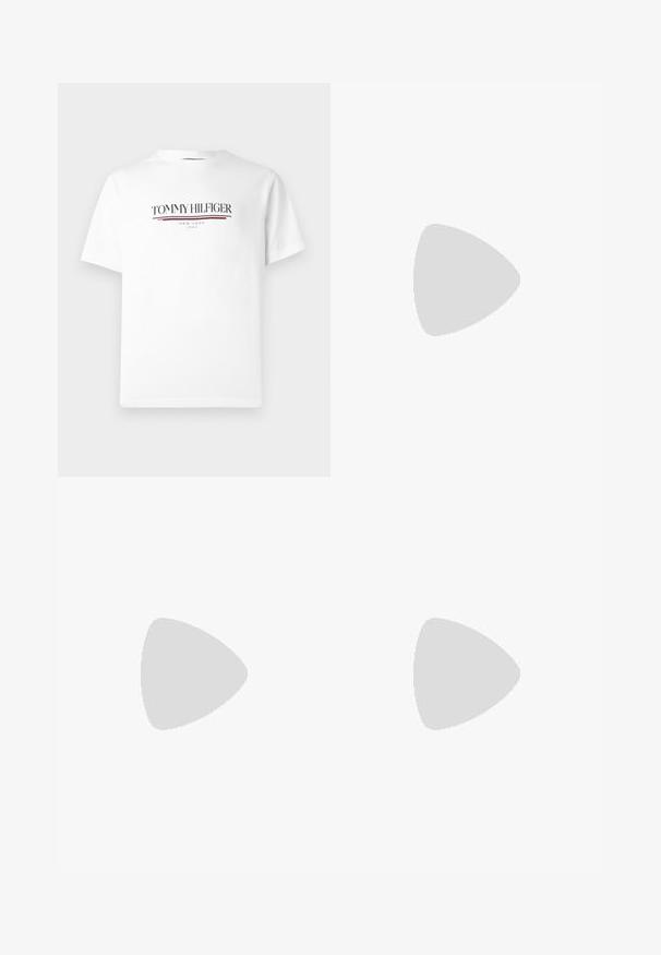 Bijela pamučna majica s kratkim rukavima koja sadrži "TOMMY HILFIGER" logo u crnoj boji s crvenom naglaskom, okrugli izrez.; Maslinaste zelene kratke hlače od mekog materijala, s elastičnim pojasom i vezicom, dvjema bočnim džepovima i opuštenim krojem.; Tommy Hilfiger RETRO RUNNER MIX - Tenisice - army green; Tamno plavi tvrdi etui za naočale s teksturiranom površinom, s utisnutim brendom "LACOSTE" i logom krokodila na površini.