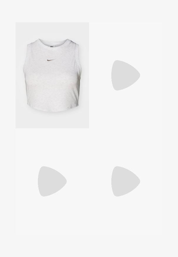 Nike Sportswear TANK - Top - birch heather/light orewood brown; Nike Sportswear STREET PANT - Jogginghose - mink brown/black; Nike Sportswear BLAZER ROAM MID - Sneaker high - white/gray; Nike Sportswear HERITAGE WAISTPACK UNISEX - Gürteltasche - black/white