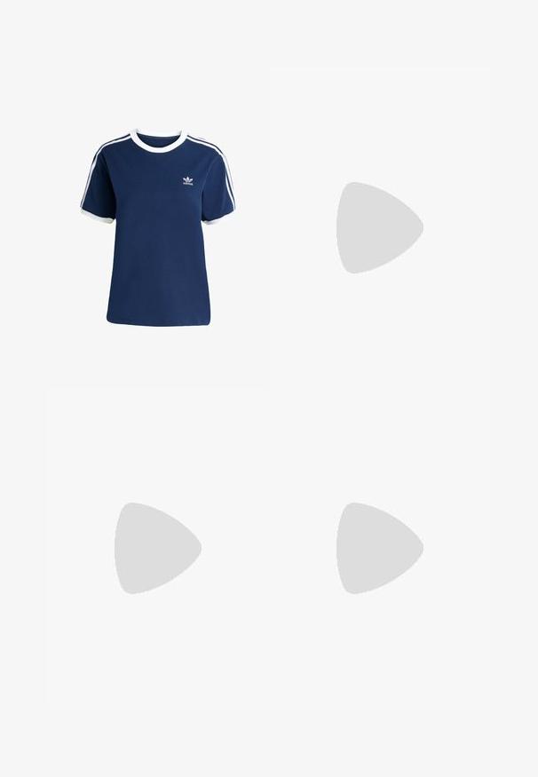 adidas Originals 3 STRIPE - Print T-shirt - night indigo white; Levi's® HIGH WAISTED MOM JEAN - Mom Jeans - flash back; adidas Originals GAZELLE STACK - Trainers - sand strata/cream white; Levi's® WOMENS HERITAGE TOTE-ALL - Tote bag - ecru