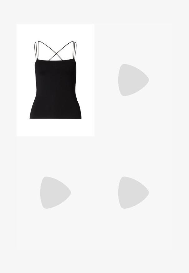 Samsøe Samsøe SANEHA - Linne - black; Marinblå läderbyxor med slim fit, utsvängda benslut, dragkedja fram och en mjuk textur. Synlig sömnad längs sömmarna.; Svarta högklackade sandaler har tunna remmar med en knuten design, en slät fyrkantig tå och en smal stilettklack.; Silverfärgade hängande örhängen med en slät, blänkande yta. Rundad form, lätt design, med ett stift- och bakstängning.