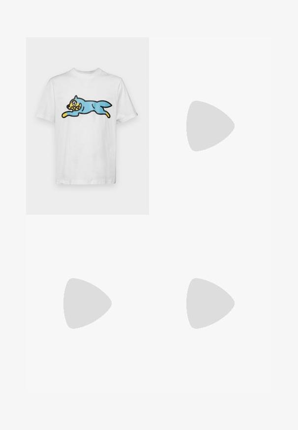 Icecream RUNNING DOG - T-Shirt print - white; Emporio Armani POCKETS PANT - Jeans Slim Fit - denim nero; Filling Pieces MONDO 2.0 RIPPLE UNISEX - Sneaker low - white; Gucci Sonnenbrille - black/grey