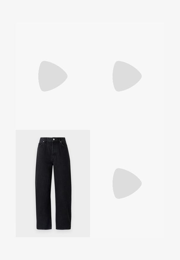 Λευκή κοντή μακριά μπλούζα με μακριά μανίκια φτιαγμένη από απαλό ύφασμα. Διαθέτει στρογγυλή λαιμόκοψη και διακριτική λεπτομέρεια με λογότυπο στο στήθος.; Ψηλόμεσα, ίσια μαύρα τζιν παντελόνια με πέντε τσέπες, μεταλλικές καρφίτσες και τονική ραφή. Λείο υφή, μινιμαλιστικός σχεδιασμός.; Μαύρες δερμάτινες λοφάδες με χοντρή πλατφόρμα. Στρογγυλή μύτη, λεπτομέρεια ραφής μπροστά και διακριτικά διακοσμητικά ραφή. Ίσια, υφασμένη σόλα.; Anna Field LEATHER - Γάντια - black