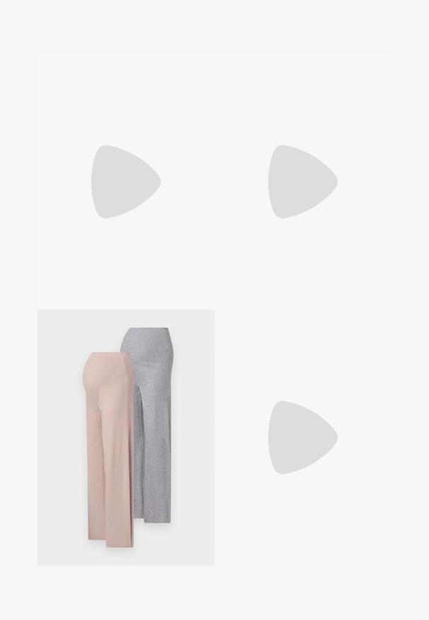 ONLY MATERNITY OLMSANDY TWIST  - Topp - fuchsia fedora/cloud dancer; Even&Odd Maternity 2 PACK - Dresside alumine osa - beige/grey; Pier One by Zalando UNISEX - Tossud - white; Becksöndergaard FRAYA SMALL BAG - Käekott - hot fudge brown