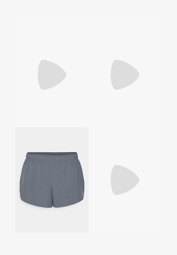 White cropped long-sleeve shirt made of ribbed cotton. Features a round neck and small black Adidas logo on the chest.; Gray athletic shorts with a soft texture, elastic waistband, and a slightly curved hem. Features small perforations for breathability.; Salomon QUEST 4 GORE TEX W - Hiking shoes - brown; Sports sunglasses with a durable black and pink design, featuring a frameless shape and clear, slightly tinted lenses. Rubber accents included.; Gray backpack with a cylindrical shape, made of fabric. Features a top zipper, blue accents, and an orange logo. Includes adjustable straps.