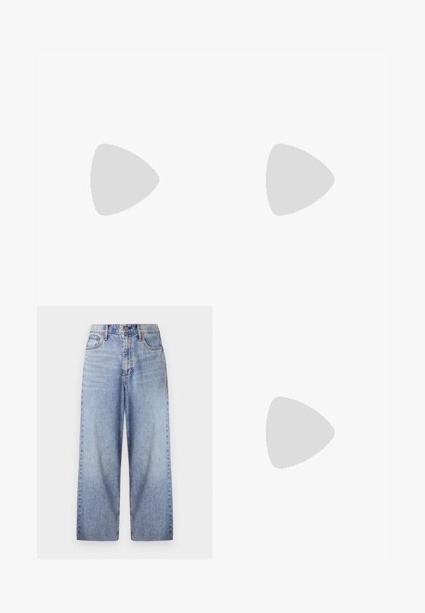 Marineblå stribet t-shirt lavet af bomuld; har korte ærmer, rund hals og hvide vandrette striber på forsiden og bagsiden.; rag & bone ANKLE WIDE LEG - Wide leg - beacon; Sort læderballetsko med rund tå, glat tekstur, minimal syning og et fleksibelt såldesign.; Brun læder håndtaske med flaplukning, hardware i gyldent tone, en skulderrem og en glat overflade. Kompakt rektangulær form.