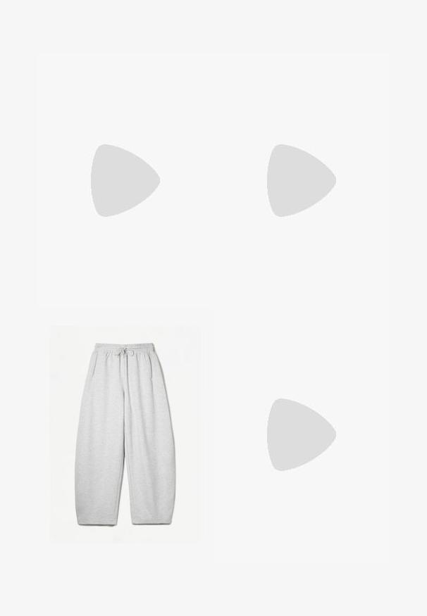 Agolde RAYNE TANK  - Top - grey heather; Bershka PLUSH BARREL - Træningsbukser - light grey; Puma SPEEDCAT - Sneakers - all time red/white; Bershka PACK OF 4 - Halskæder - gold coloured