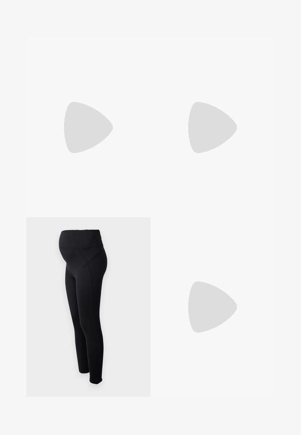 Těhotenský top s krátkým rukávem v světle béžovém žebrovaném materiálu. Má kulatý výstřih a jemné boční rozparky pro pohodlí a snadné nošení.; Černé těhotenské legíny s vysokým pasem, vyrobené z elastického materiálu. Mají hladký povrch a přiléhavý střih pro pohodlí.; Bílé tenisky vyrobené z hladkého syntetického materiálu, s kulatou špičkou, šněrovacím designem, plochou podrážkou a jemným perforovaným detailem.; Hnědá semišová taška přes rameno s jemnou texturou, vybavená jedním popruhem na rameno a decentním zakřiveným horním otvorem. Žádné viditelné detaily z hardware.
