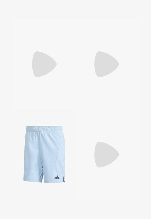 Maillot de football Adidas vert avec le logo de l'Association allemande de football, quatre étoiles au-dessus, bandes blanches sur les épaules, et côtés inférieurs à motifs.; Shorts de sport bleu clair en matériau léger. Dotés d'une taille élastique et d'un logo Adidas noir en bas à gauche.; Chaussure de sport blanche avec une tige en mesh texturé, présentant des rayures grises et une semelle rembourrée. Conception légère adaptée à la course.; Lunettes de soleil en plastique blanc avec de grandes lentilles ovales, teintées en gris. Caractéristiques de plaquettes noires et d'un petit logo sur la monture. Fini lisse.